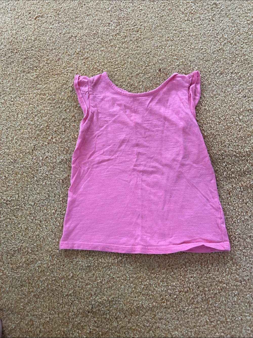jumping beans Pink Flutter Sleeve Tank Top